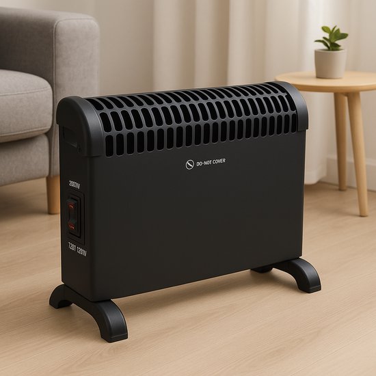 Auronic 2000 watt digitale ventilatorkachel - Black