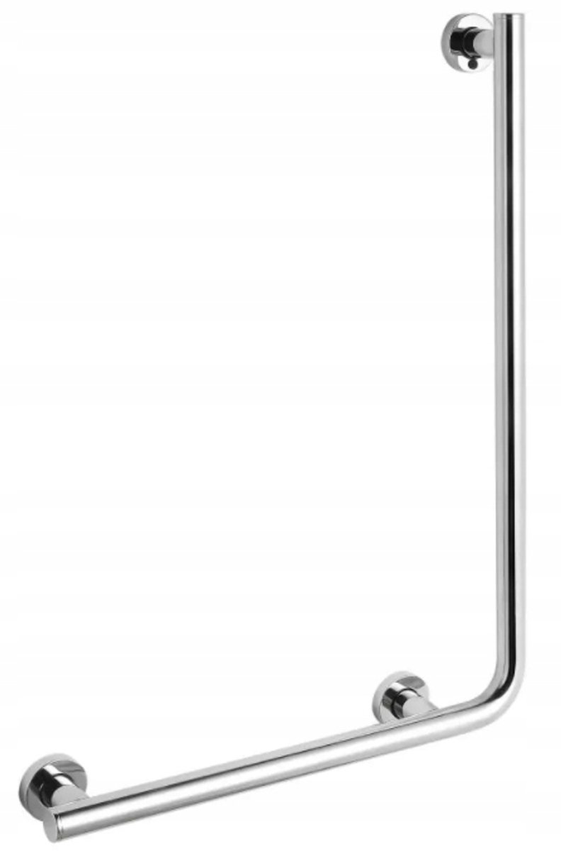 Stella Douchegreep L-vorm 550x770mm Links Gepolijst Staal