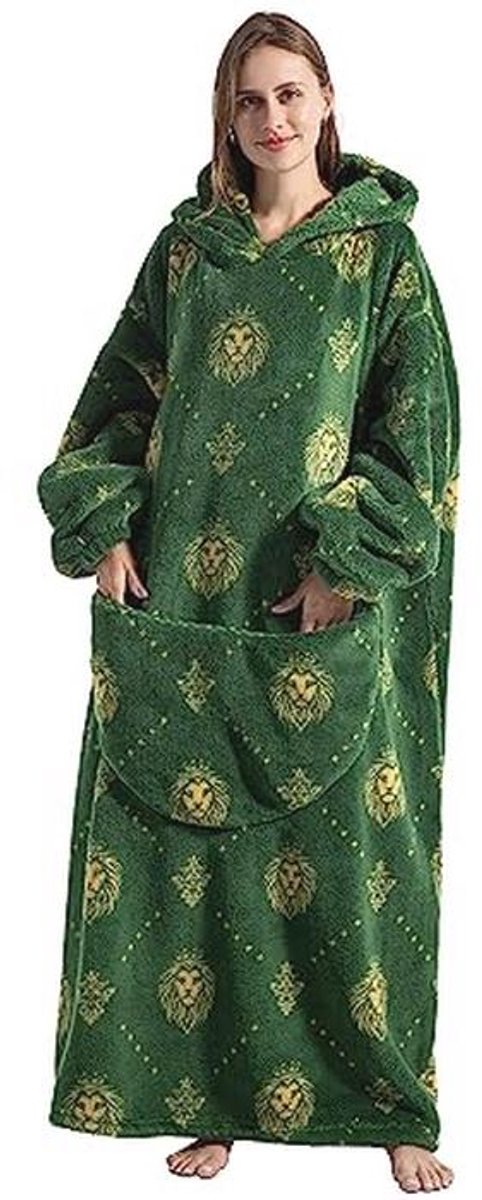 Oversized Snoodie Deken Hoodie voor Dames - Comfortabele en Luxe Draagbare Deken