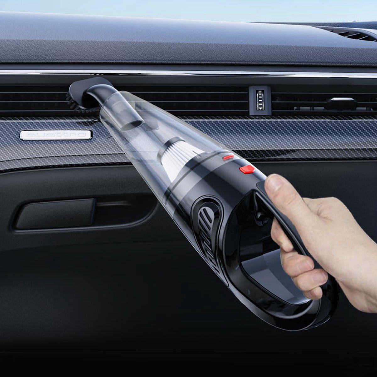 Krachtige Handstofzuiger Snoer Kruimeldief met Krachtige - afbeelding 3