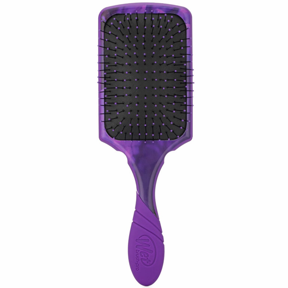 WetBrush PRO Paddle Detangler Rare Botanic - Paars - Grote Ontwarrende Paddle Haarborstel - Voor Nat En Droog Haar - Ultra Zachte IntelliFlex® Borstelharen - Vermindert Haarbreuk - Voor Dik, Lang Of Krullend Haar - Limited Edition Design - Cadeautip