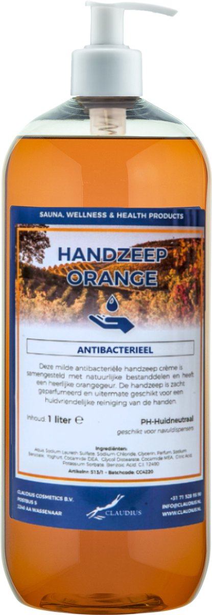 Handzeep Orange 500 ml - met gratis pomp