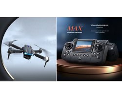 Dutch Wanted Max Flow - Drone Zwart - Drone met camera - Speelgoed drone - Inclusief opbergtas