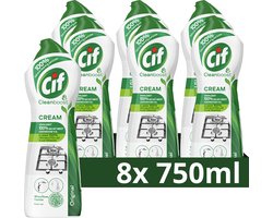 Cif - Cleanboost Schuurmiddel - 100% Natuurlijke bestanddelen - 101 oppervlakken - 8 x 750 ml