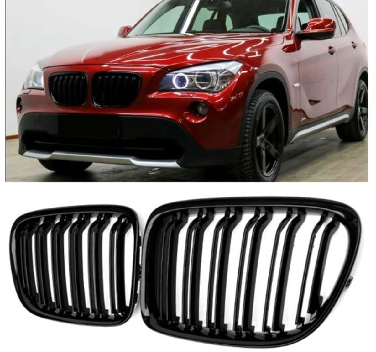 Grill BMW X1 E84 Dual Line Gloss Black