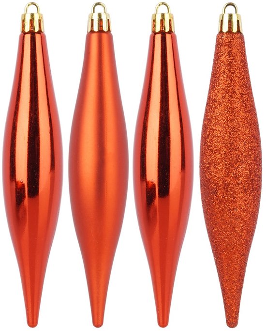 Lot de 12 boules de Noël en plastique transparent incassables pour les