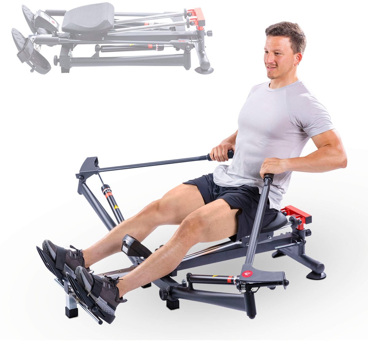 Christopeit Roeitrainer Accord Black – Full-body training thuis met 12 weerstandsniveaus - Christopeit - €289,00