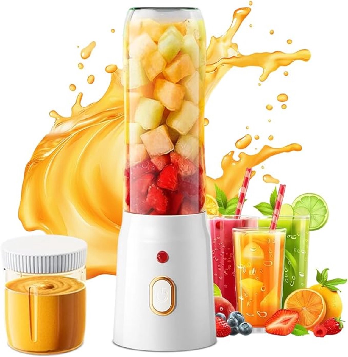 Jurrys smoothie blender - Draadloos - Draagbaar - Blender - Fruitpers - Elektrische - USB - Machine - Keuken - Compact