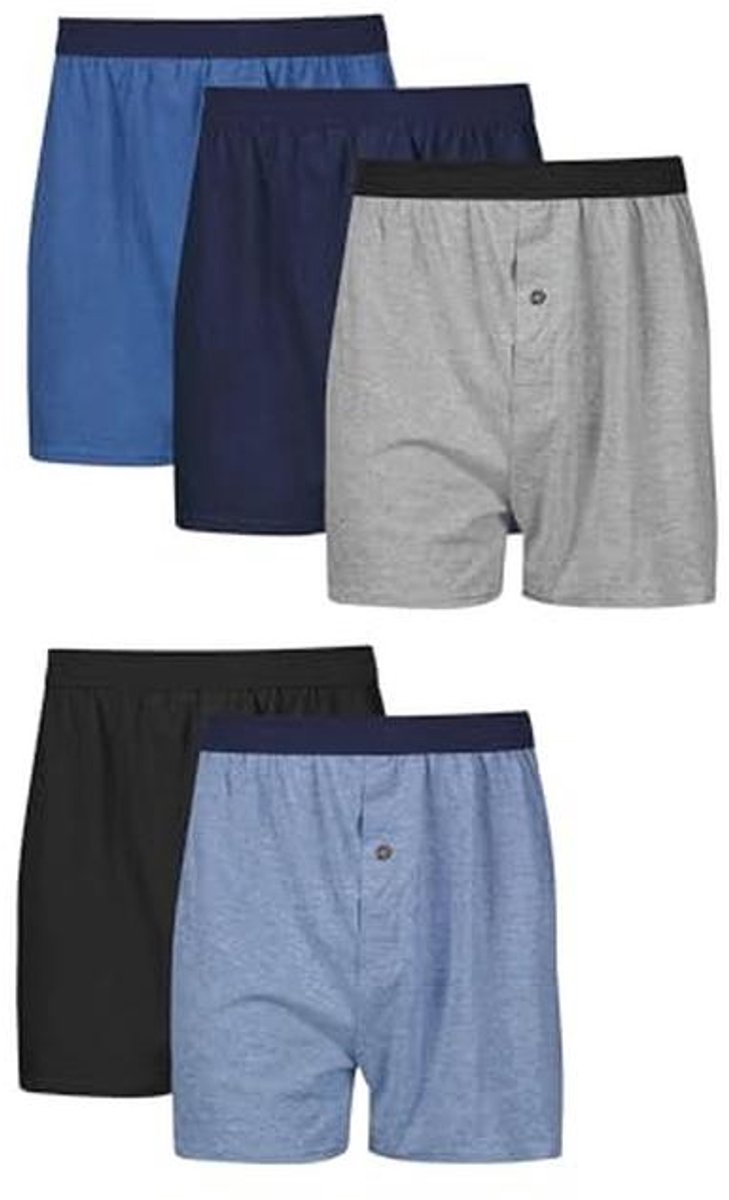 Comfortabele Boxershorts voor Mannen - 5-Pack Met Flexibele Tailleband