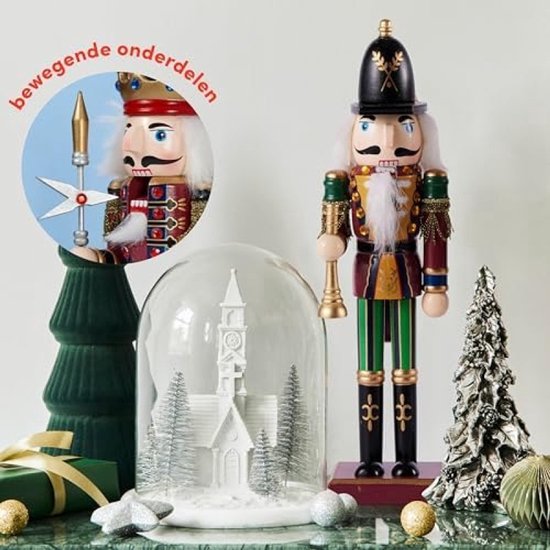 Home Open haard vrouw notenkraker ornament | Kerstmis notenkraker standbeeld | Minimalistische traditionele houten notenkraker decoratie voor thuis
