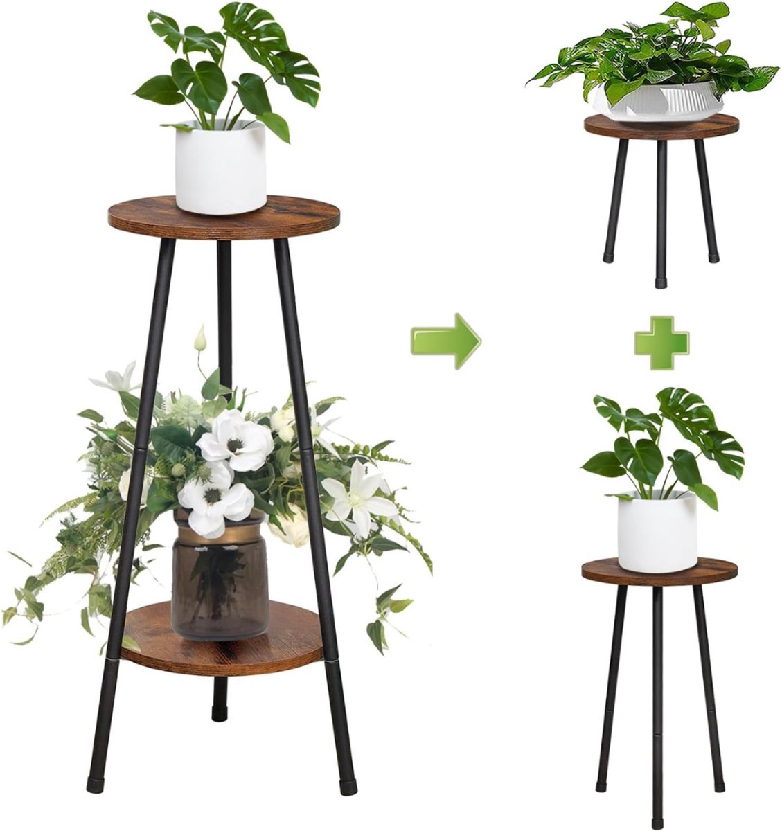 White-Label® Plantentafel - Plantenstandaard voor Binnen - Plantenzuil