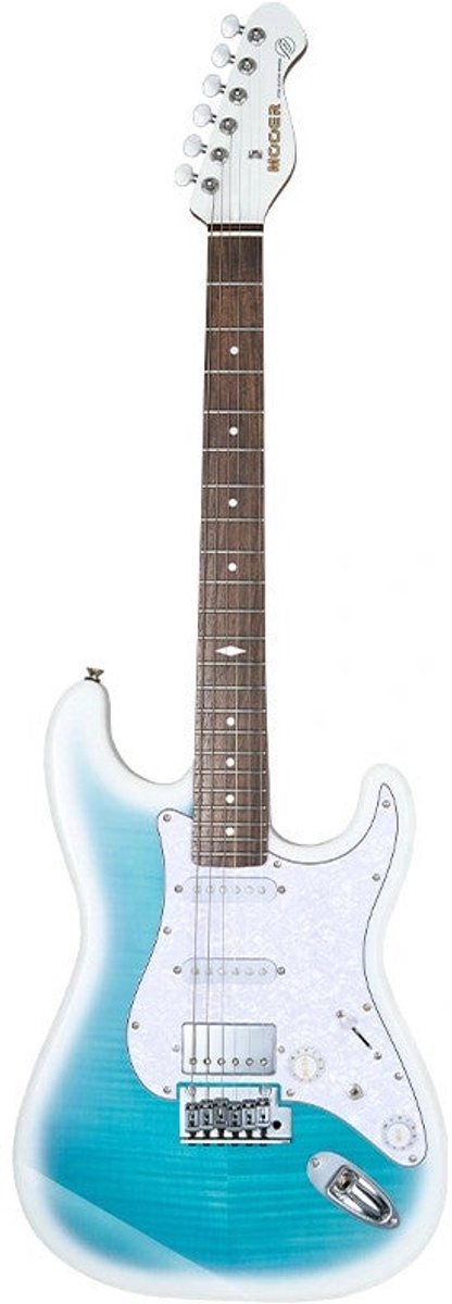 Mooer MSC41 Pro Guitar Dreamy Blue elektrische gitaar met gigbag