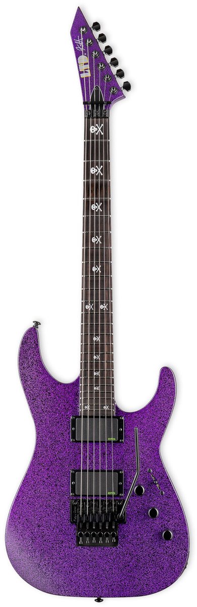 ESP LTD Kirk Hammett Signature KH-602 Purple Sparkle elektrische gitaar met koffer