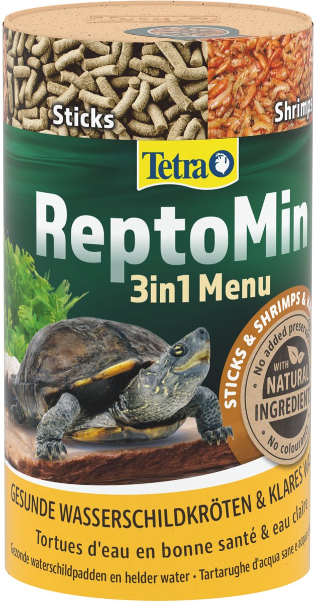 Tetra - Reptielenvoer - Reptielen - Tetra Reptomin Menu 250ml - 6x6x11.7cm - 1st