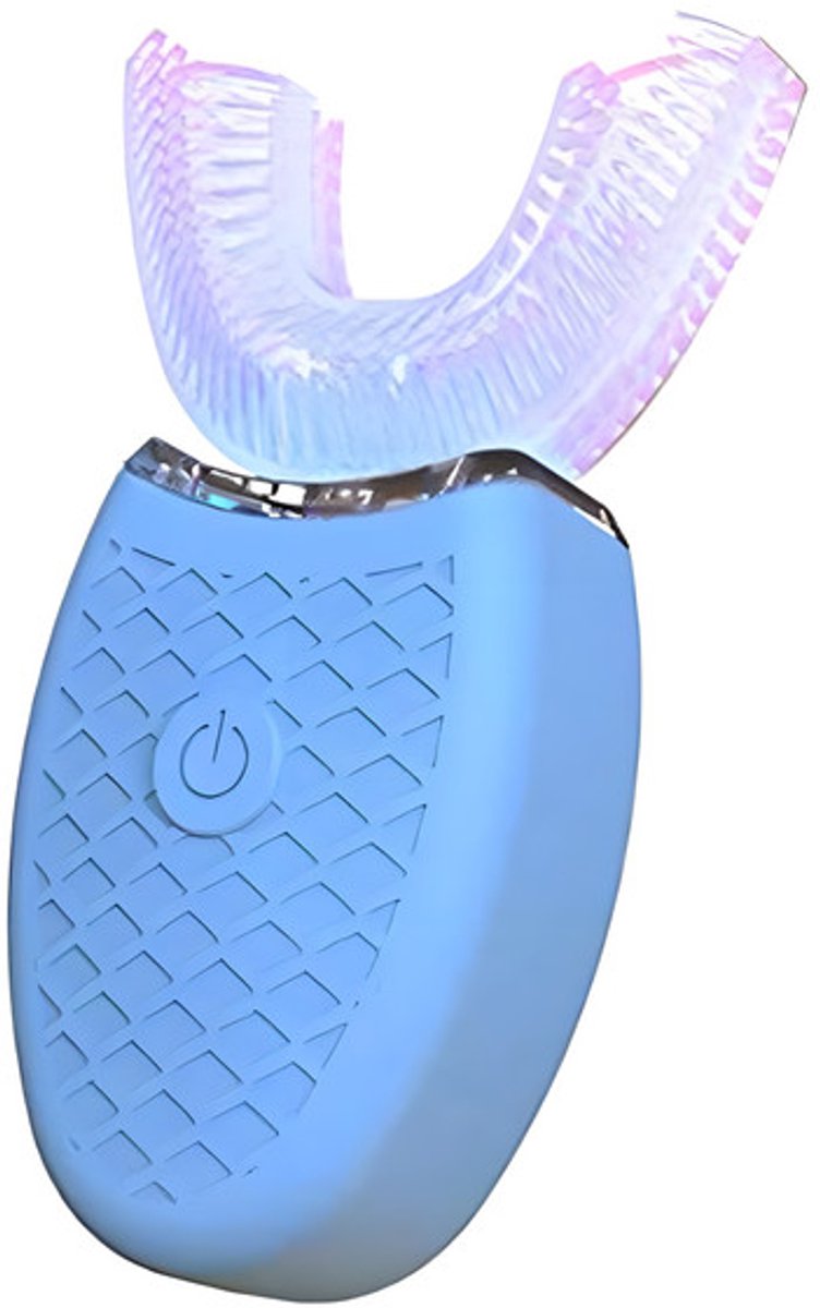 Elektrische tandenborstel voor volwassenen met U-vormige kop - Elektrische tandenborstel - Siliconen borstelkop - Siliconen borstelkop - blauw