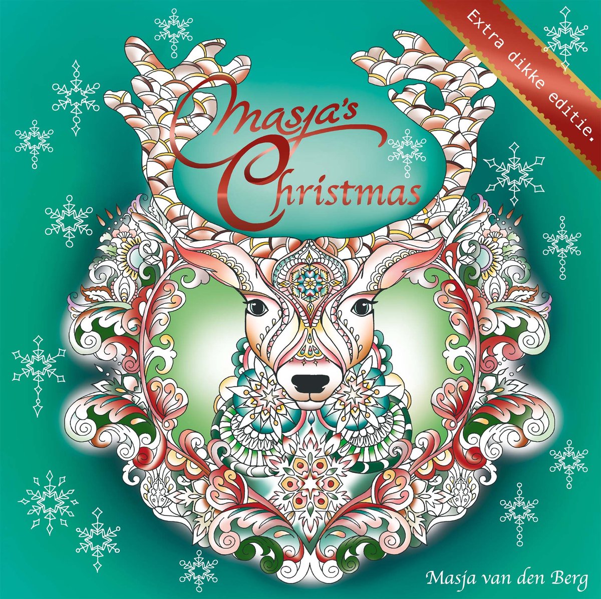 Masja van den Berg - Masja's Christmas - Kerst - kleurboek - kleuren voor volwassenen