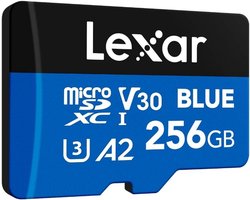 MicroSDXC Kaart 256GB UHS-I, tot 160MB/s, 4K & Full HD, U3/V30/A2, geschikt voor smartphones, tablets en action cameras