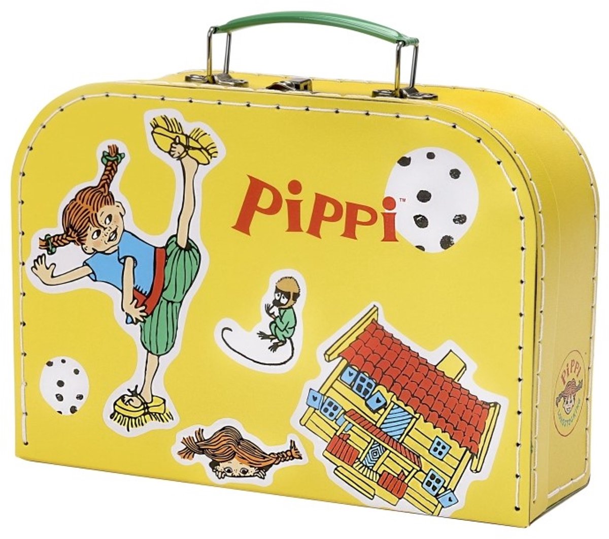 Micki - Pippi Langkous Koffer Geel 25cm