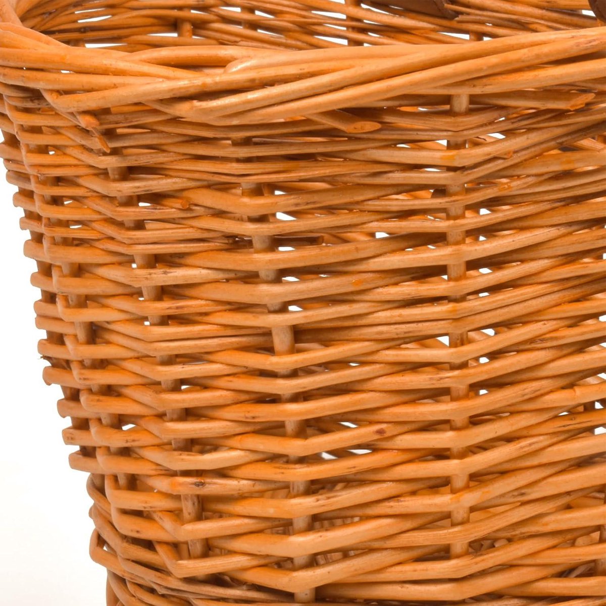 Ronte - Fietsmand voor kinderen met schouderriem van leer - Kinderfiets-accessoires - Duurzame mand