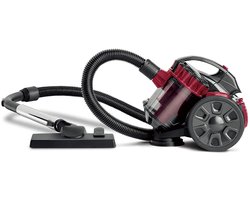 Aafinity Stofzuiger - Stofzuiger zonder zak - 2600 W - Stofopvangbeker van 1.5 Liter - Met snoer tot 5 meter - Rood met zwart