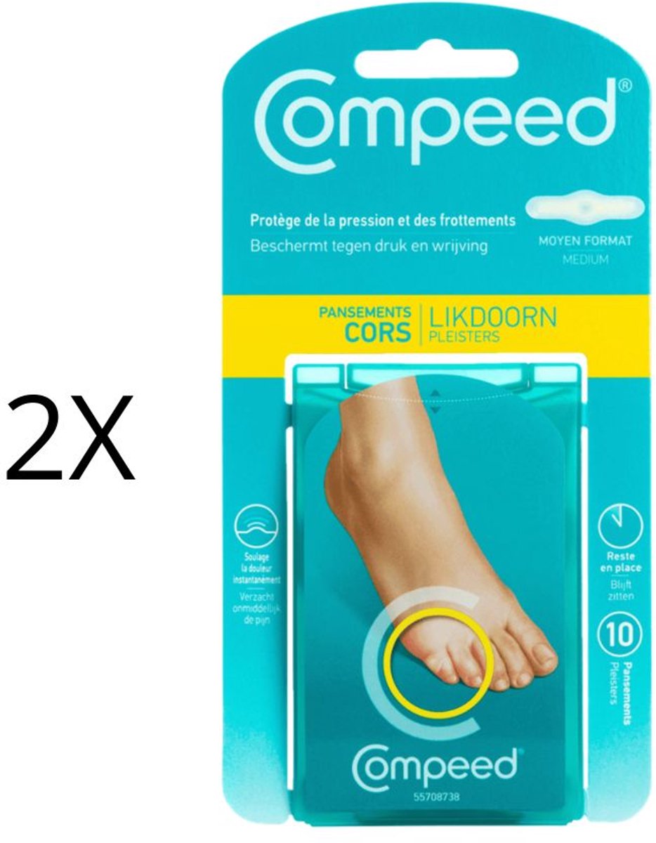 Compeed® Pleister Likdoorn - 2x10 stuks