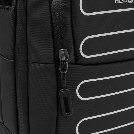 Hedgren RELAX M P sac bandoulière vertical avec protection RFID – Version M – Tissu recyclé déperlant - Noir