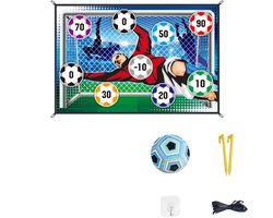 Voetbal Nauwkeurigheid Doelspel - Opvouwbare Flanel Balpad Doel Speelgoed - Binnen/Buiten Voetbalset - Kweken van Teamwerkvaardigheden en Hand-Oog Coördinatie