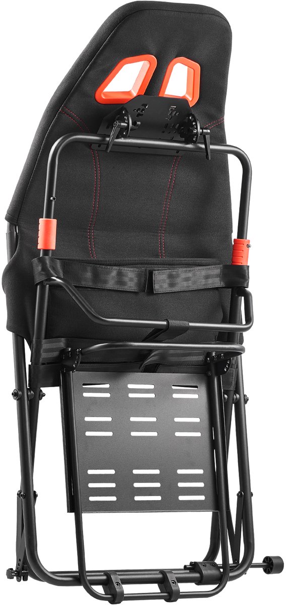 Draagbare Racestuurstandaard, Verstelbaar en Opvouwbaar Ontwerp, 470 mm Zitbreedte, Compatibel met Logitech G923/G920/G29, Thrustmaster T248p, Fanatec, Hori en Mad Catz, Zwart — afbeelding 5