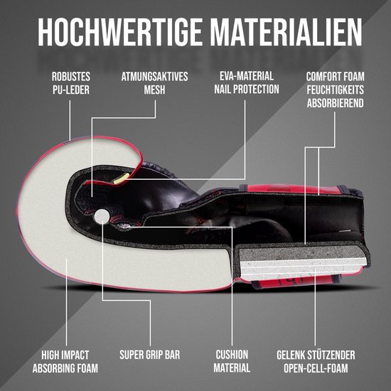 Gants de boxe Apollo , Cuir PU, gants de boxe thaïlandais, pour sac de boxe, entraînement, sparring, Fitness, Gants MMA, Gants de kickboxing, Gants de boxe femmes et hommes 12/14/16 oz