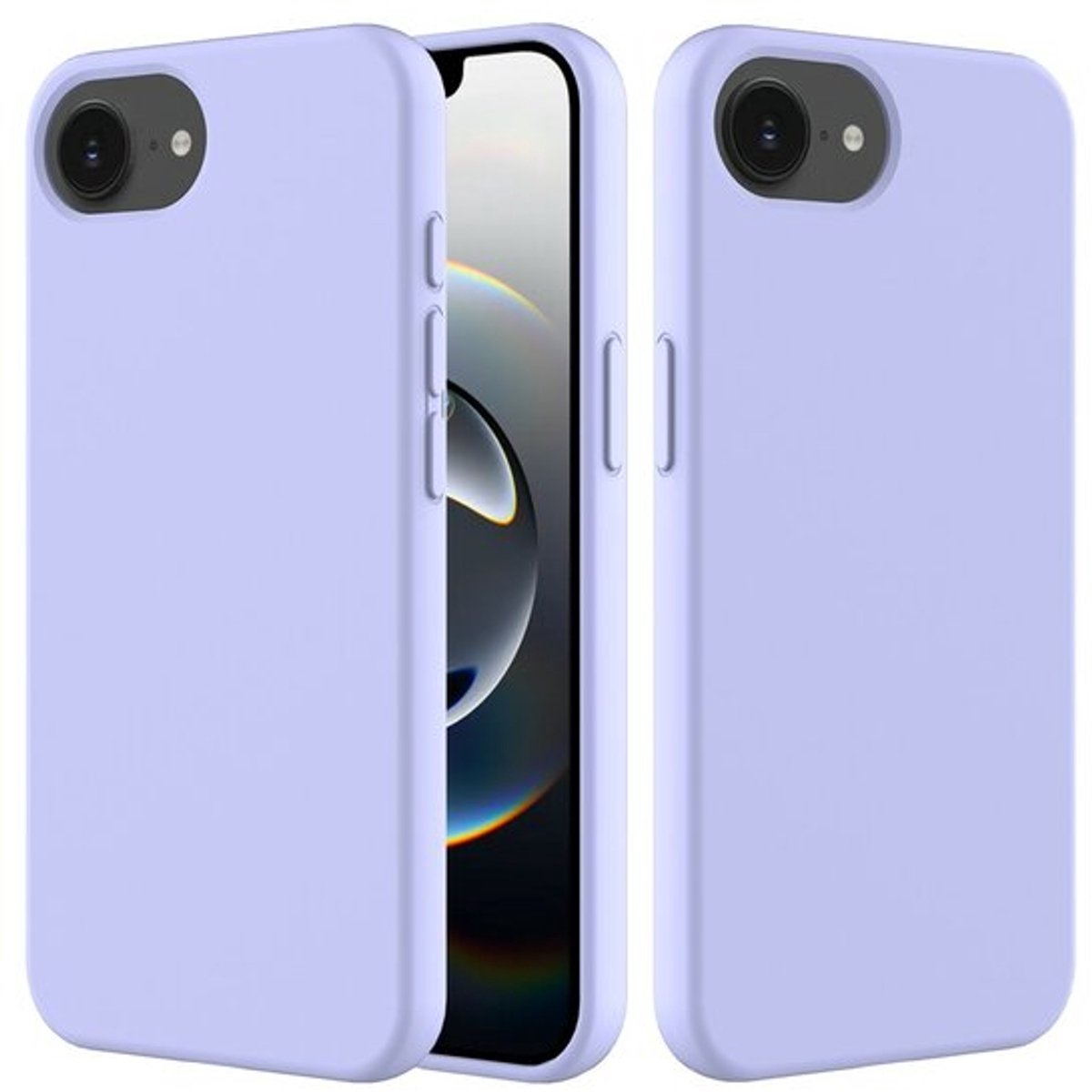 iPhone 16e Schokbestendige Silicone Hoes voor met beschermende Binnenzijde Paars / Lila