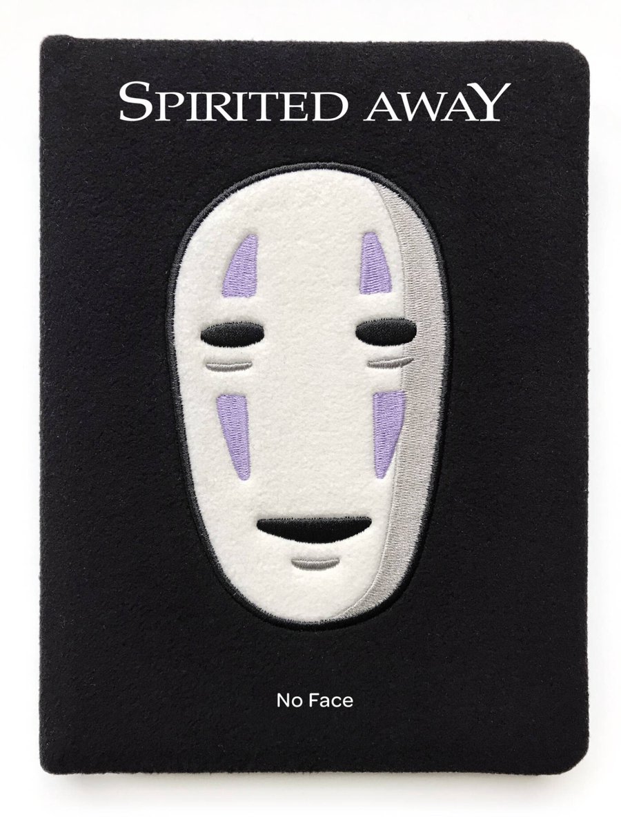 Ghibli - Spirited Away: De reis van Chihiro - No Face Journal with embroidered felt cover