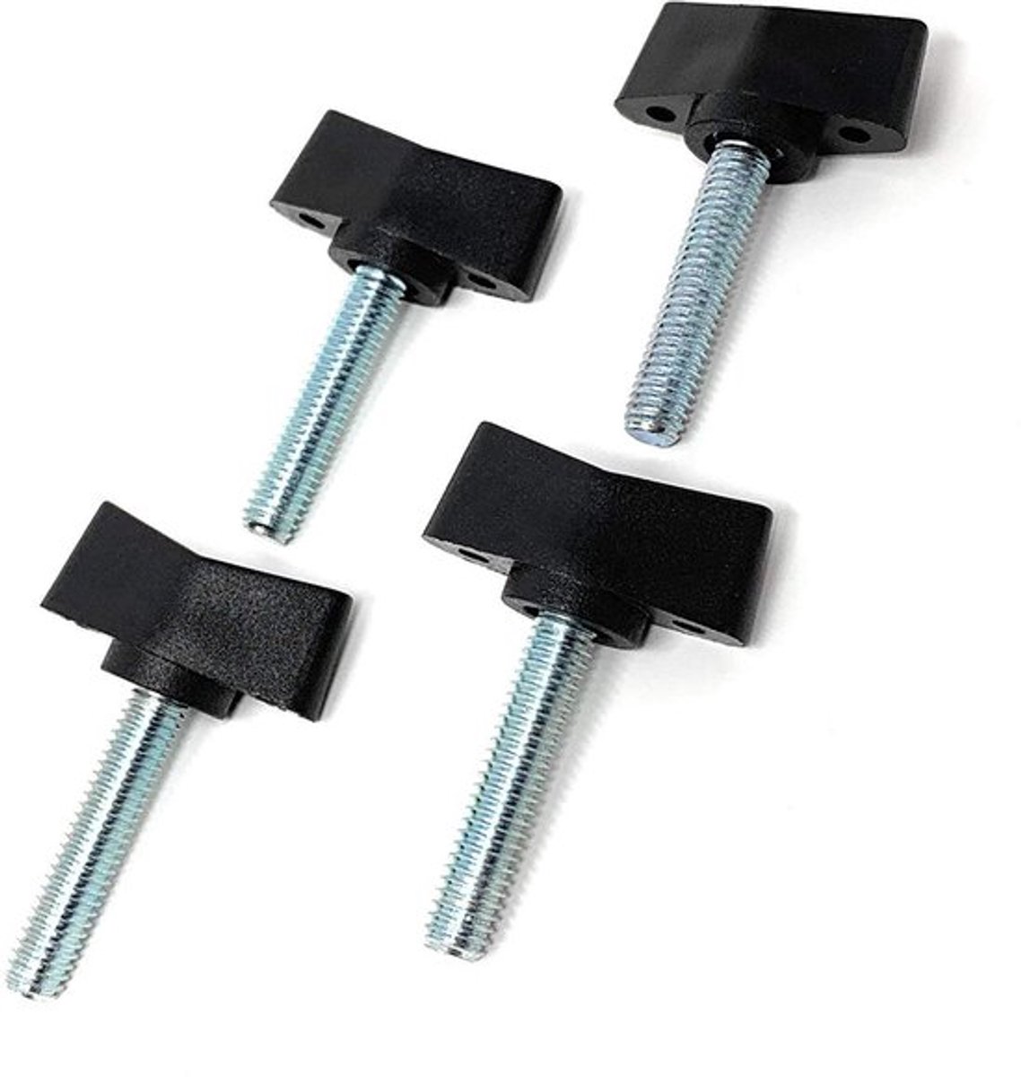 4x Vleugelschroef M5 - Kunststof met Stalen Schroefdraad - 29 mm