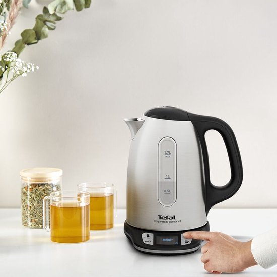 Tefal Express Control KI240D10 - Waterkoker - 1,7L - Instelbare Temperatuur - RVS