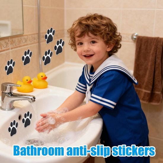 20 Stuks Antislip Douche Stickers Hondenpoot Vorm Veiligheidsstickers Voor Badkamer Bad En Douche Ouderen Senioren Baby Peuter Kinderen van Merkloos — afbeelding 3
