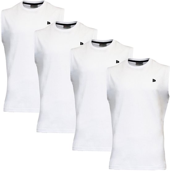 T-shirt Donnay sans manche - Débardeur - Chemise de sport - Homme - Taille XXL - Blanc