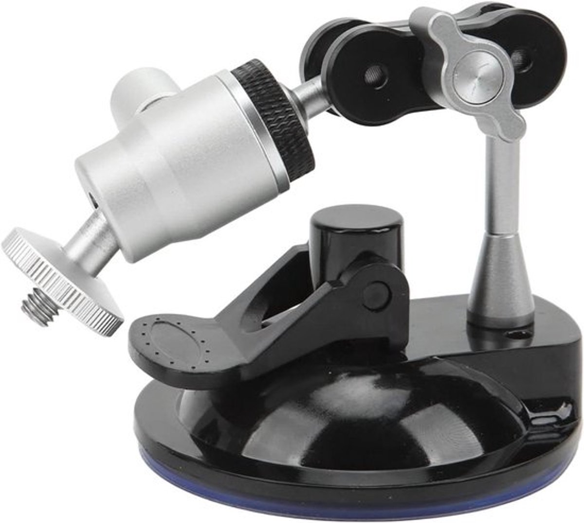 Camera Auto Mount voor Monitor Microfoon 1/4 Inch Draad Zuignap Beugel met 360 Graden Rotatie