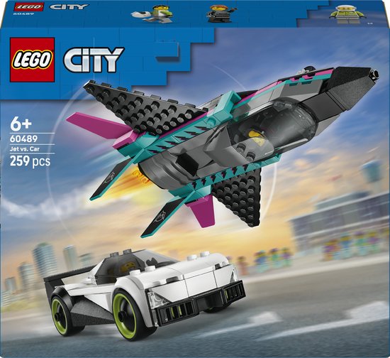 LEGO City Great Vehicles - 60489 - Straalvliegtuig vs. Sportauto