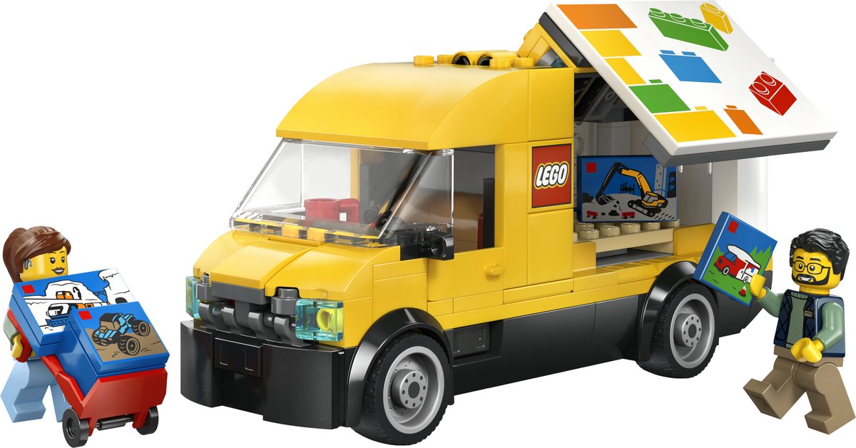 LEGO® City: De LEGO Bestelwagen - Bouw- en Speelset voor Autofans Vanaf 6 Jaar - Met 2 Minifiguren - 60500 — afbeelding 10