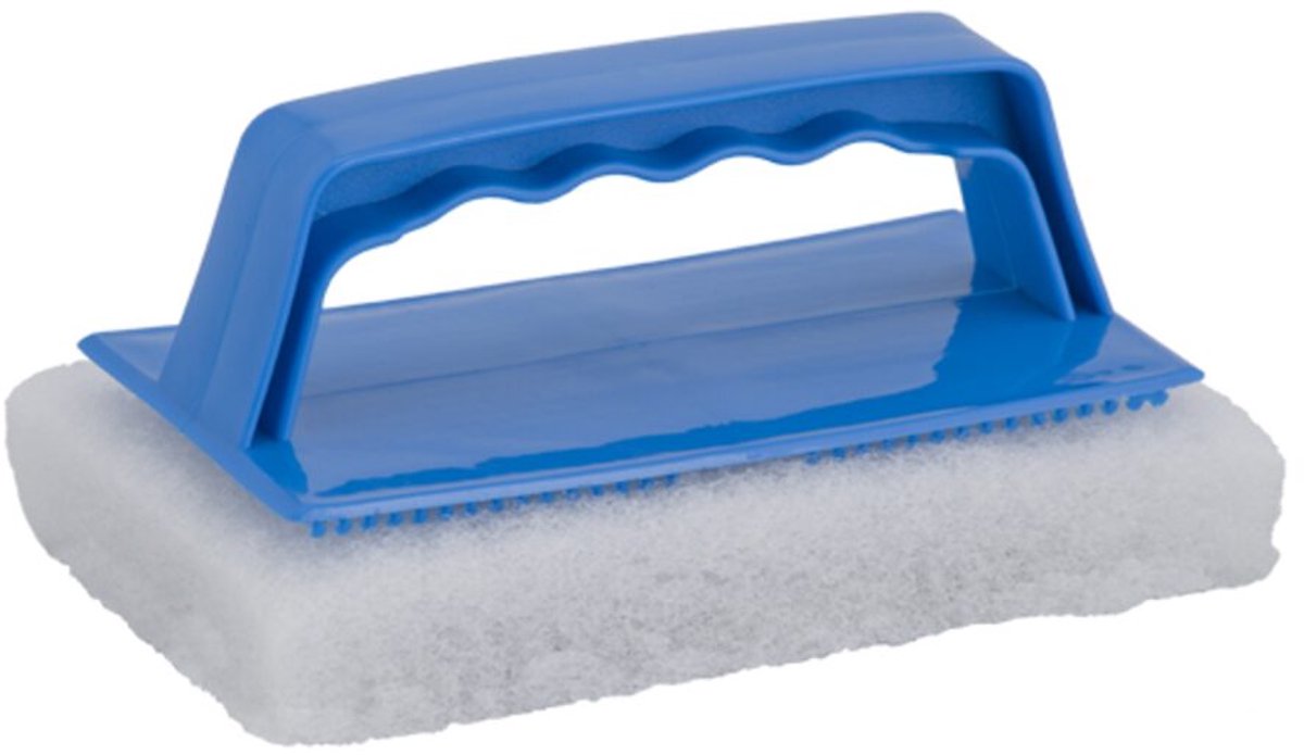 Scrubby houder + pad wit  OneSize