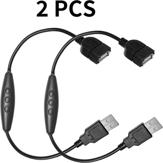 Touch LED dimmer schakelaar dubbel zwart set - kunststof afdekraam - 700W - Samengestelde sets met kunststof afdekraam