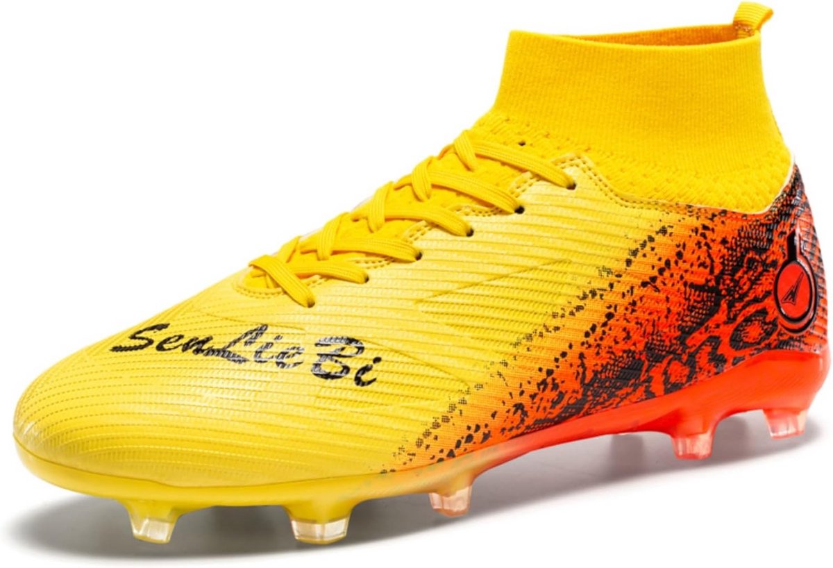 Heren High Top Voetbalschoenen Spikes Outdoor Training Sportschoenen
