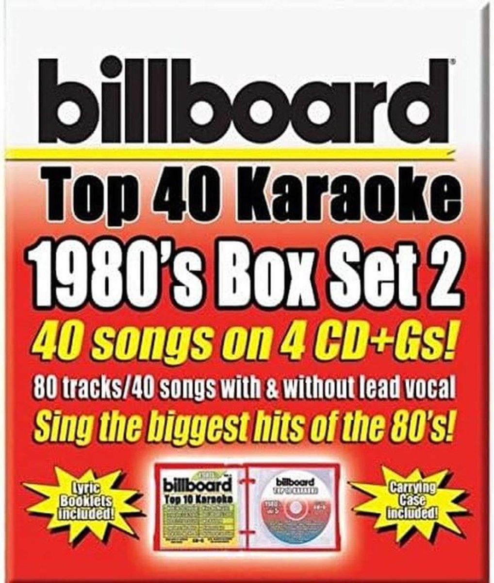 Karaoke Box Set 2: Billboard Top 40 Jaren 80