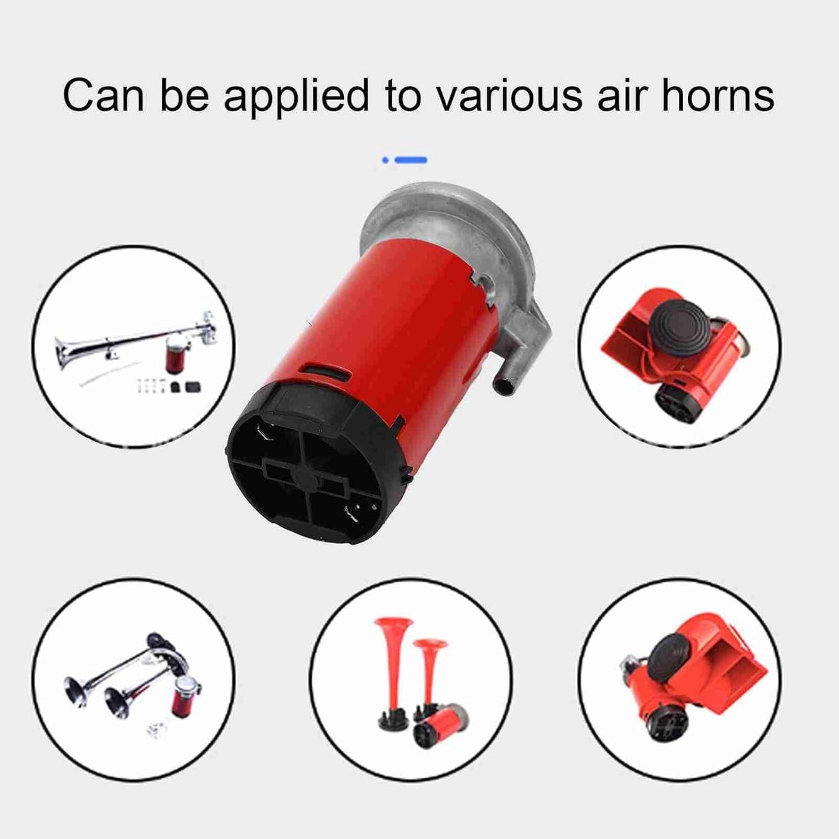 Ronte - Luchthoorn Compressor 105115db voor Auto - Krachtige Luchtpomp voor Motorrijtuig