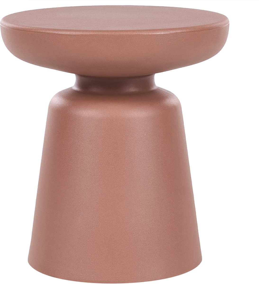 Beliani TOFET - Bijzettafel - Goudbruin - Synthetisch materiaal