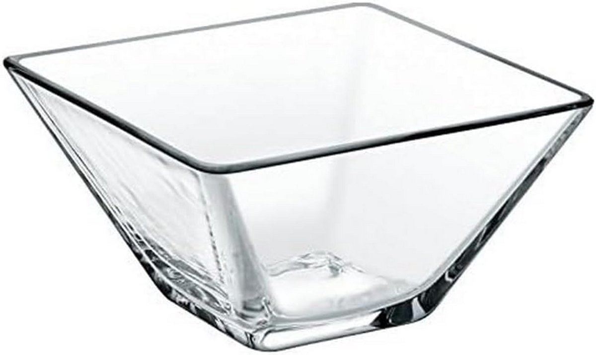 Vierkante glazen schaal 8 cm