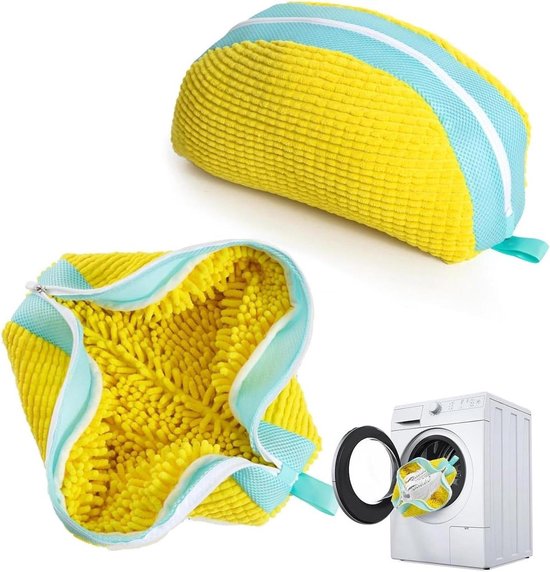 Waszak Voor Sneakers Met Spanners Teletrogy Schoenenwaszak - Set Van 2 Met Verstelbare Schoenspanners & Verborgen Ritssluiting - Herbruikbaar Voor Sneakers In De Wasmachine Witte Waszak Set