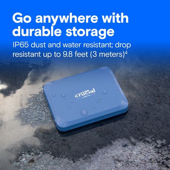 Crucial X10 4TB Blauw van Merkloos — afbeelding 2