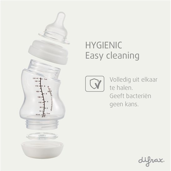Difrax Brede S-fles - 310 ml - Pistachio - Anti Colic tegen krampjes van Difrax — afbeelding 3