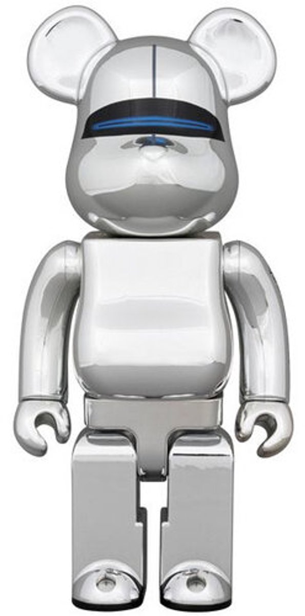 400% Bearbrick - Hajime Sorayama Robot (Blue Lights ed.)