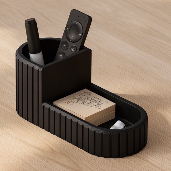 Luxe desk organizer - zwart - bureau organizer - drawer organizer - bureau accessoires - Gerecycled polymeer -bureauorganizer pennenbakje bureau organiser